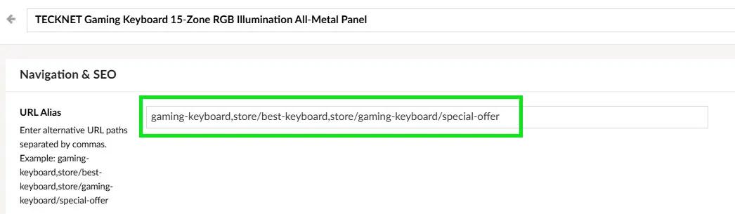 Alternative URL paths for Umbraco Node