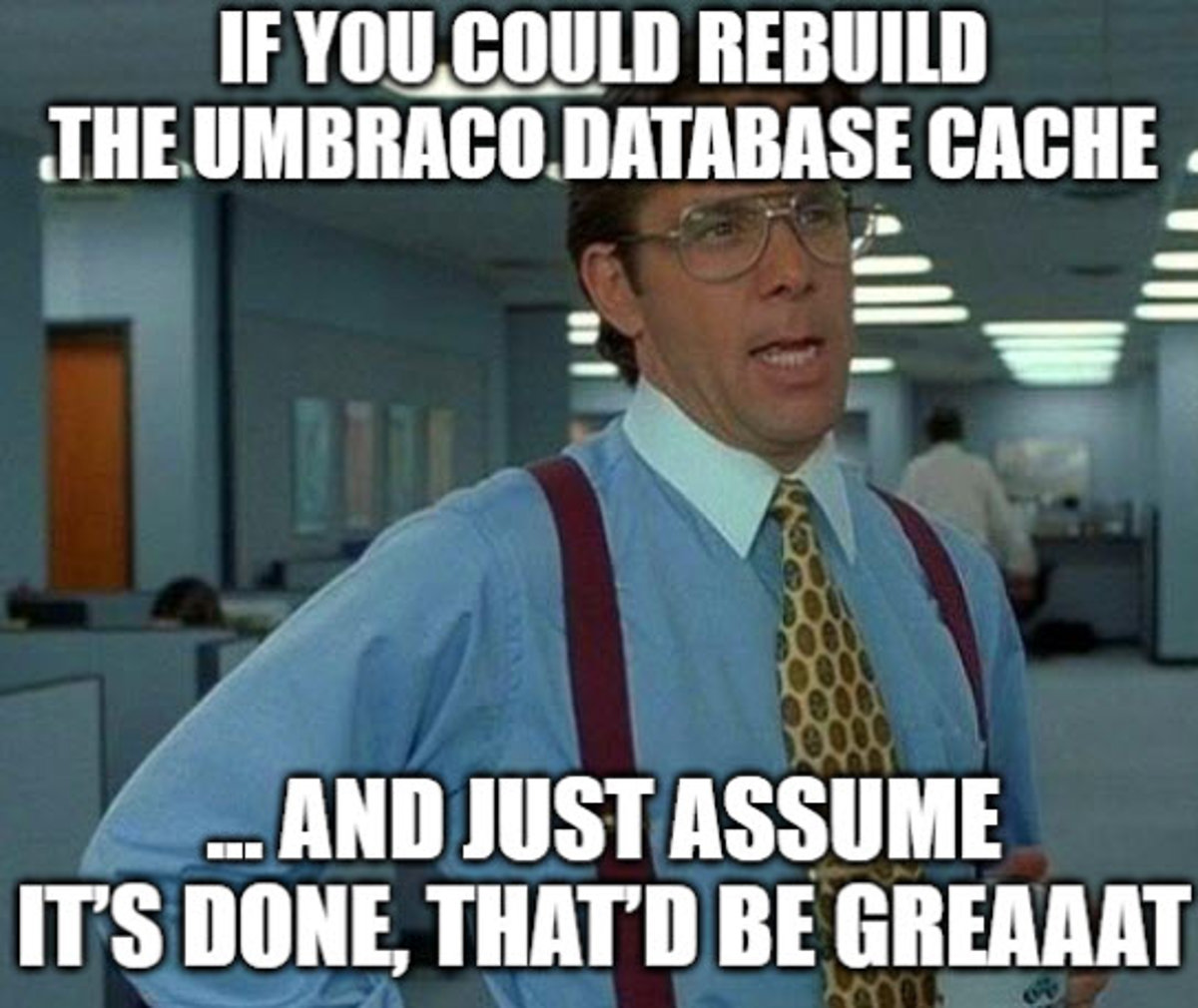 How to check Umbraco Database Cache Rebuild operation has finished
