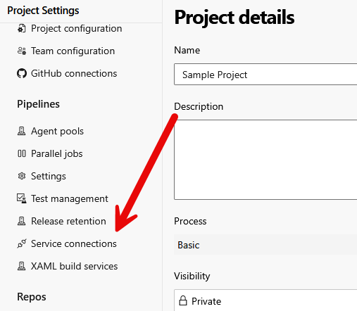 Azure DevOps Project Service Connections