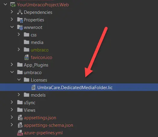 Dedicated Media Folder License Project