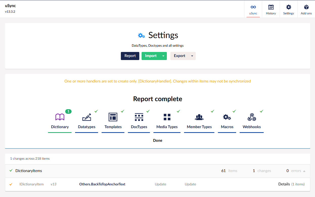 uSync can override translations if not configured properly